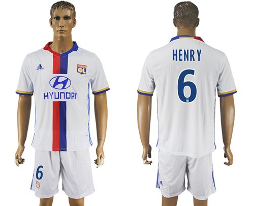 Lyon 6 Henry Home Soccer Club Jersey