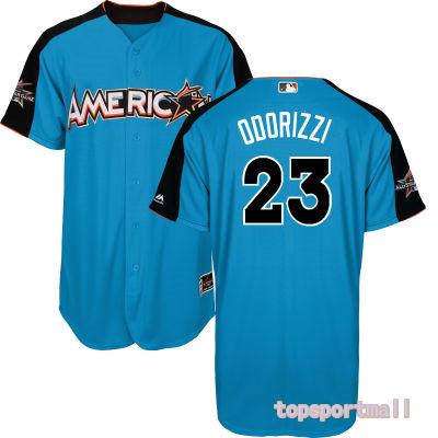 MLB American League 23 Jake Odorizzi Blue 2017 All Star Baseball Jerseys