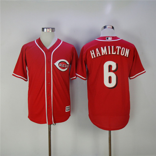 MLB Cincinnati Reds 6 Billy Hamilton Red Cool Base Baseball Jerseys