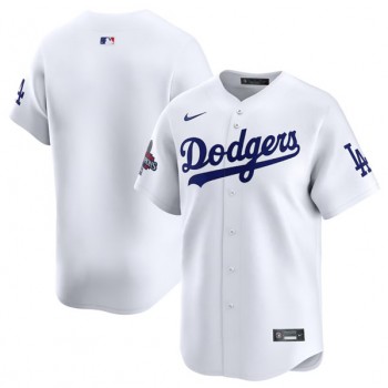 MLB Dodgers Blank White 2024 World Series Champions Nike Cool Base  Jersey