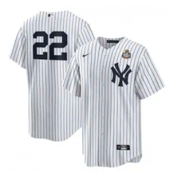 MLB Yankees 22 Soto White 2024 World Series Nike Cool Base Jersey