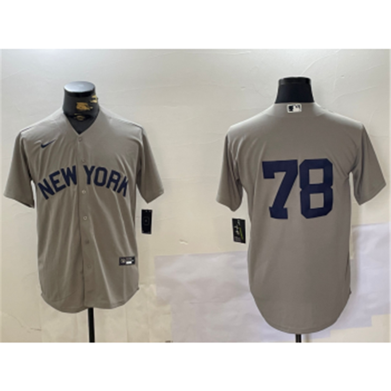 MLB Yankees 78 Grey Nike Cool Base Jersey