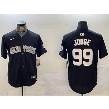 MLB Yankees 99 Aaron Judge Black Nike Cool Base Jersey