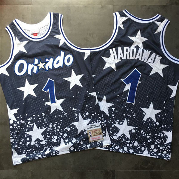 Magic 1 Anfernee Hardaway Navy 1994 95 Hardwood Classics Jersey