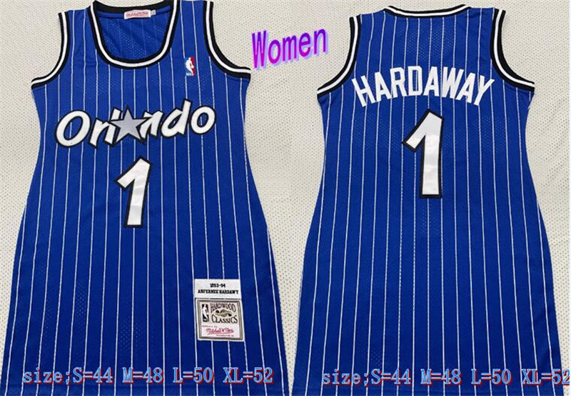 Magic 1 Tracy McGrady Blue Women Hardwood Classics Jersey