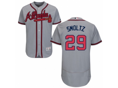 Majestic Atlanta Braves 29 John Smoltz Grey Flexbase Authentic Collection MLB Jersey