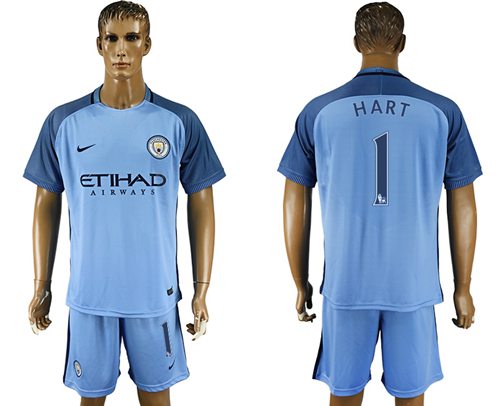 Manchester City 1 Hart Home Soccer Club Jersey