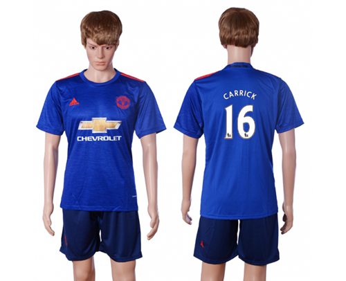 Manchester United 16 Carrick Away Soccer Club Jersey