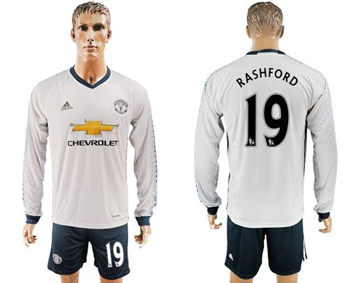 Manchester United 19 Rashford Sec Away Long Sleeves Soccer Club Jersey