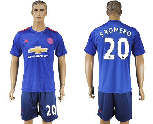 Manchester United 20 Sromero Away Soccer Club Jersey