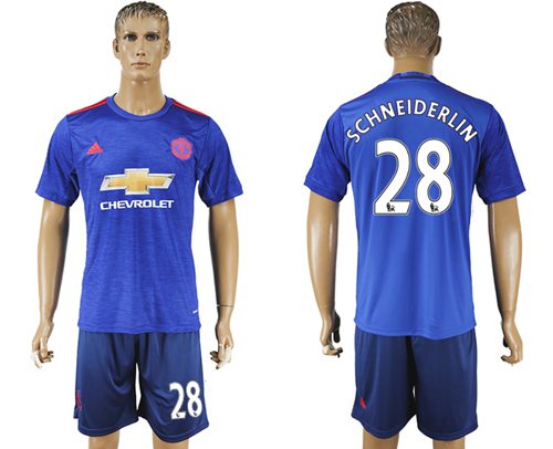 Manchester United 28 Schneiderlin Away Soccer Club Jersey