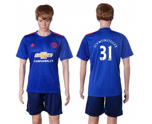 Manchester United 31 Schweinsteiger Away Soccer Club Jersey