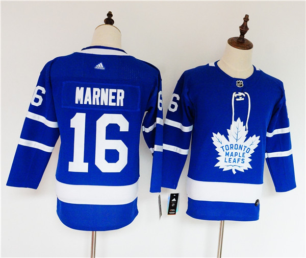 Maple Leafs 16 Mitch Marner Blue Women  Jersey