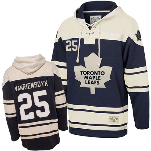 Maple Leafs 25 James Van Riemsdyk Blue Sawyer Hooded Sweatshirt Stitched NHL Jersey