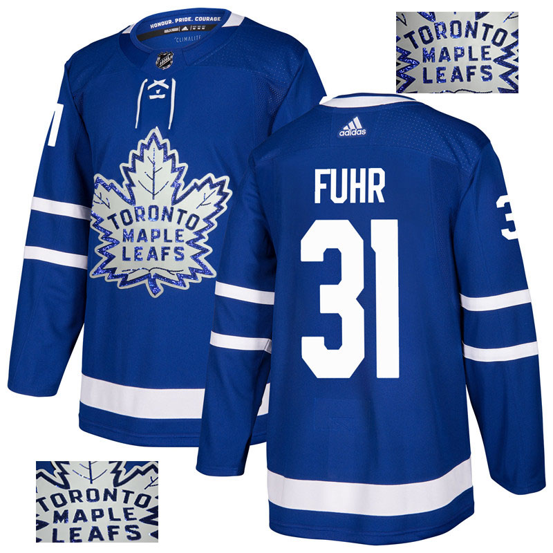 Maple Leafs 31 Grant Fuhr Blue  Jersey