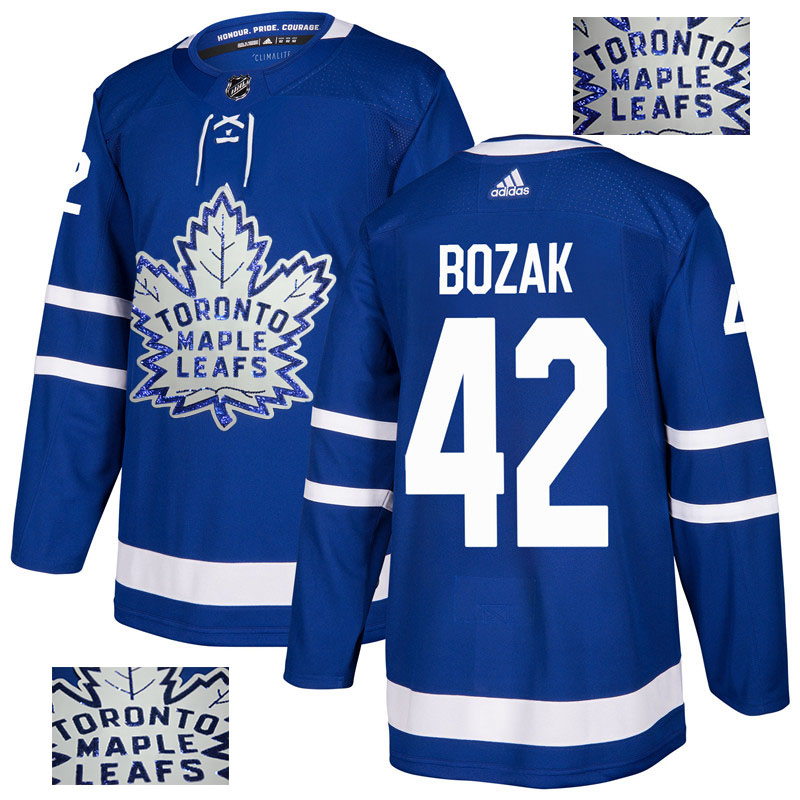 Maple Leafs 42 Tyler Bozak Blue  Jersey