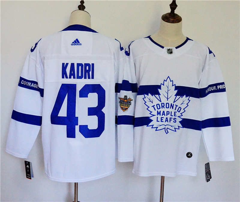 Maple Leafs 43 Nazem Kadri White 2018 NHL Stadium Series  Jersey