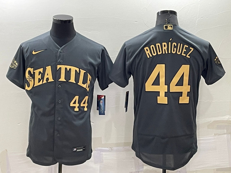 Mariners 44 Julio Rodriguez Charcoal Nike 2022 MLB All Star Flexbase Jersey