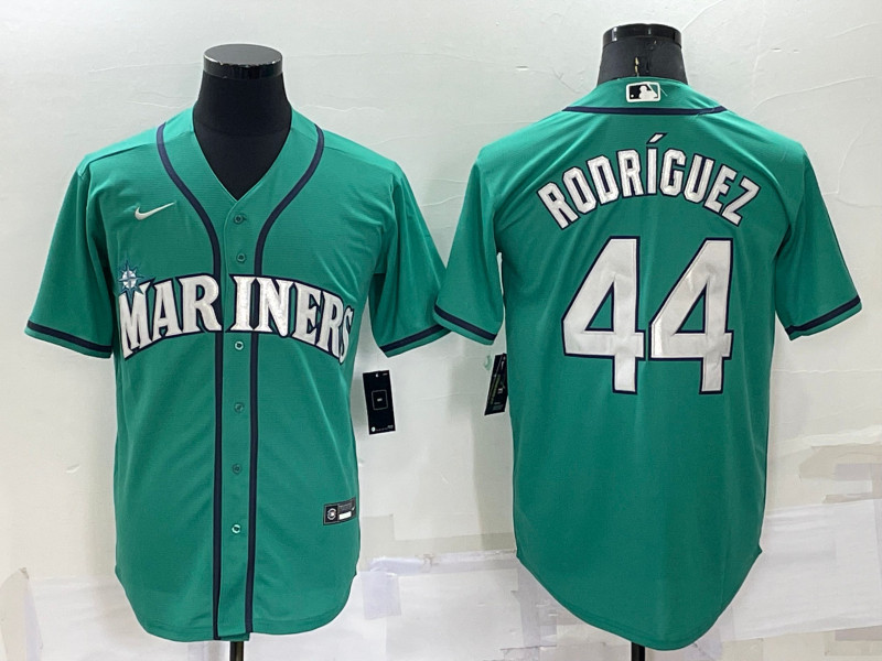 Mariners 44 Julio Rodriguez Green Nike Cool Base Jersey