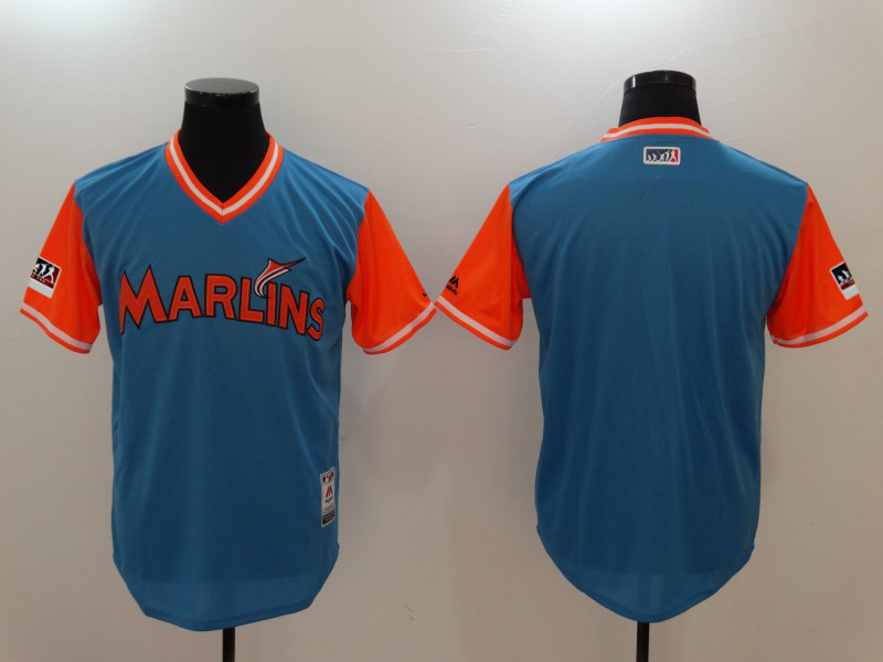 Marlins Light Blue 2018 Players' Weekend Authentic Team Jersey