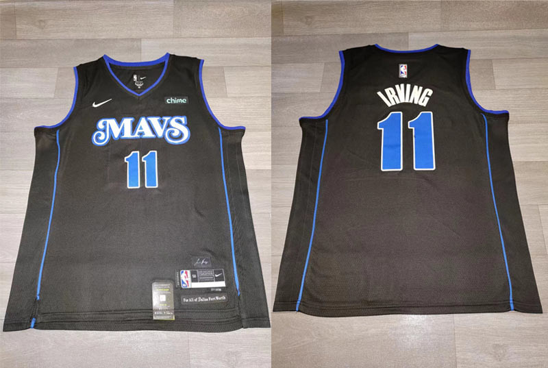 Mavericks 11 Kyrie Irving Black Nike 2023 24 City Edition Swingman Jersey