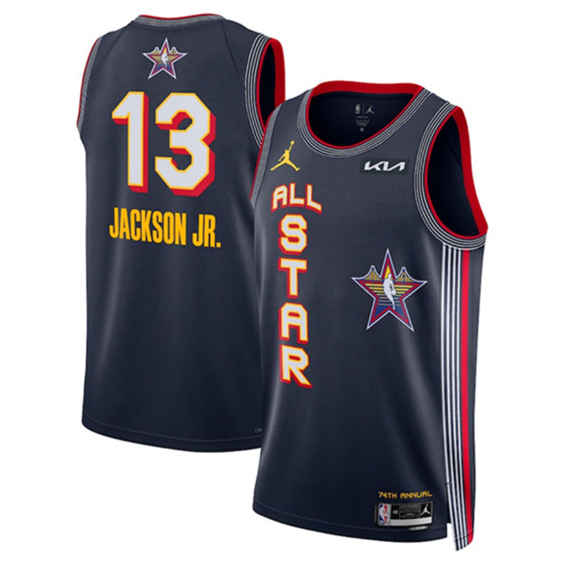Men's 2025 All Star 13 Jaren Jackson Jr. Navy Stitched Basketball Jersey