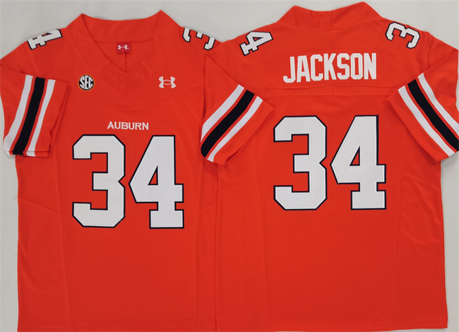 Men's Auburn Tigers 34 Bo Jackson Orange 2024 F.U.S.E. Limited Stitched Jersey