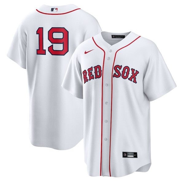Men's Boston Red Sox 19 Roman Anthony White No Name Cool Base Stitched Baseball Jersey