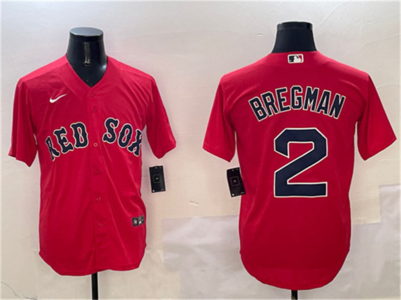 Men's Boston Red Sox 2 Xander Bogaerts Red Cool Base Stitched Baseball Jersey