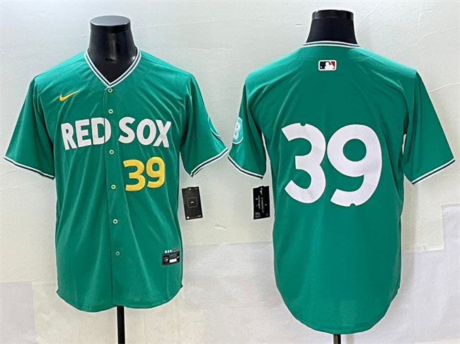 Men's Boston Red Sox 39 Marcelo Mayer Green 2025 City Connect Limited Stitched Baseball Jersey