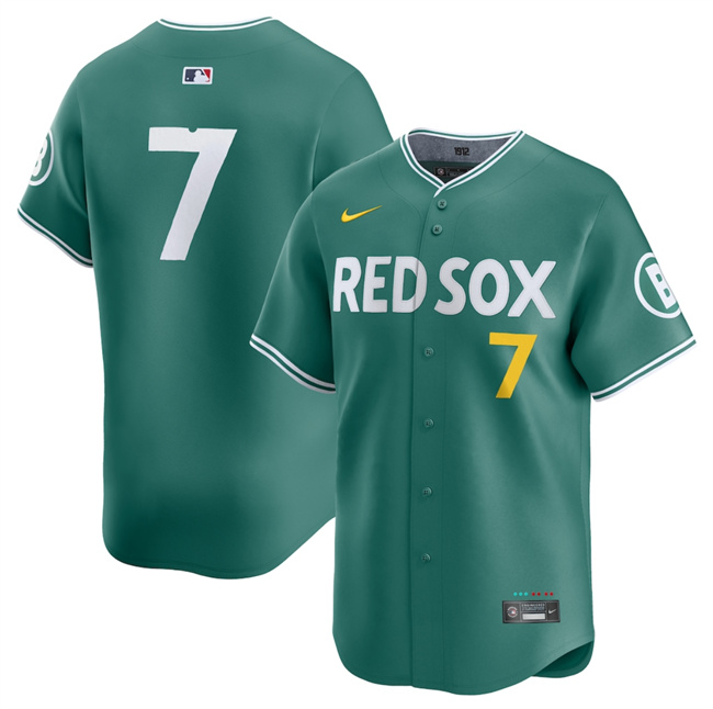 Men's Boston Red Sox 7 Masataka Yoshida Green 2025 City Connect Limited Stitched Baseball Jersey