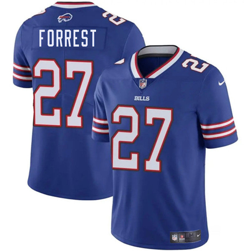 Men's Buffalo Bills 27 Darrick Forrest Blue 2025 Vapor Untouchable Limited Football Stitched Jersey