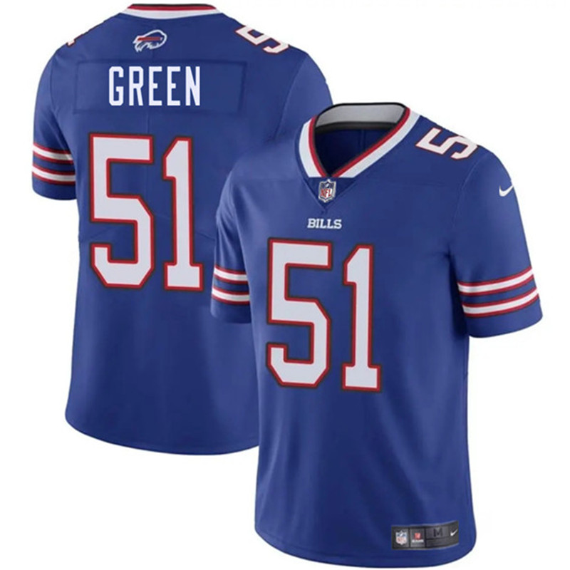 Men's Buffalo Bills 51 Kendrick Green Blue 2025 Vapor Untouchable Limited Football Stitched Jersey