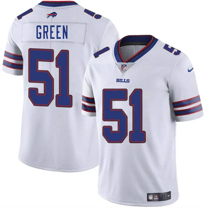 Men's Buffalo Bills 51 Kendrick Green White 2025 Vapor Untouchable Limited Football Stitched Jersey