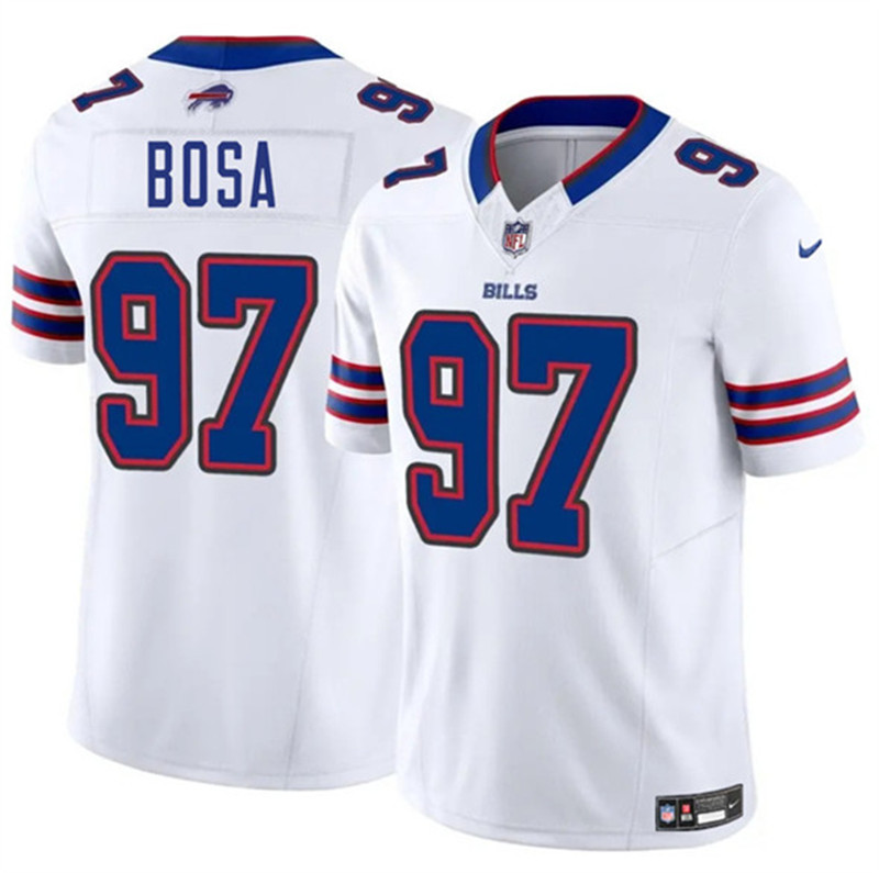 Men's Buffalo Bills 97 Joey Bosa White 2025 F.U.S.E. Vapor Untouchable Limited Football Stitched Jersey