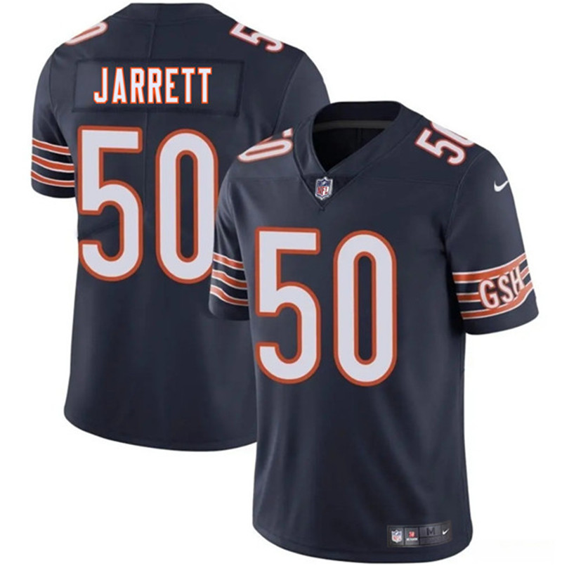 Men's Chicago Bears 50 Grady Jarrett Navy 2025 Vapor Football Stitched Jersey