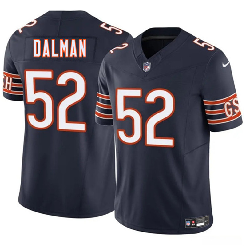 Men's Chicago Bears 52 Drew Dalman Navy 2025 F.U.S.E. Vapor Football Stitched Jersey