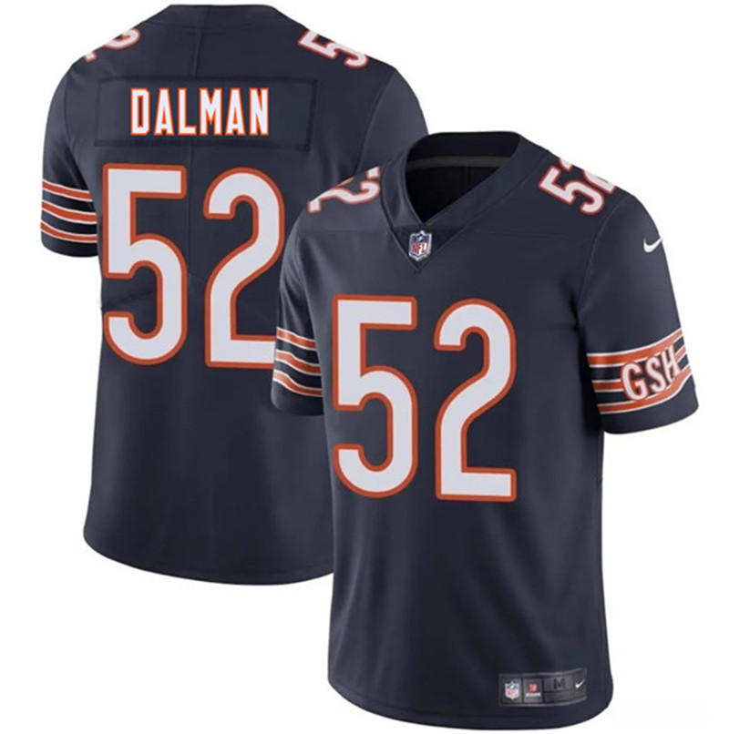 Men's Chicago Bears 52 Drew Dalman Navy 2025 Vapor Football Stitched Jersey