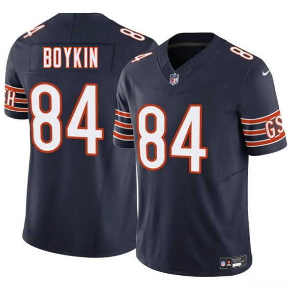 Men's Chicago Bears 84 Miles Boykin Navy 2025 F.U.S.E. Vapor Untouchable Limited Football Stitched Jersey