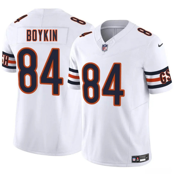 Men's Chicago Bears 84 Miles Boykin White 2025 F.U.S.E. Vapor Untouchable Limited Football Stitched Jersey