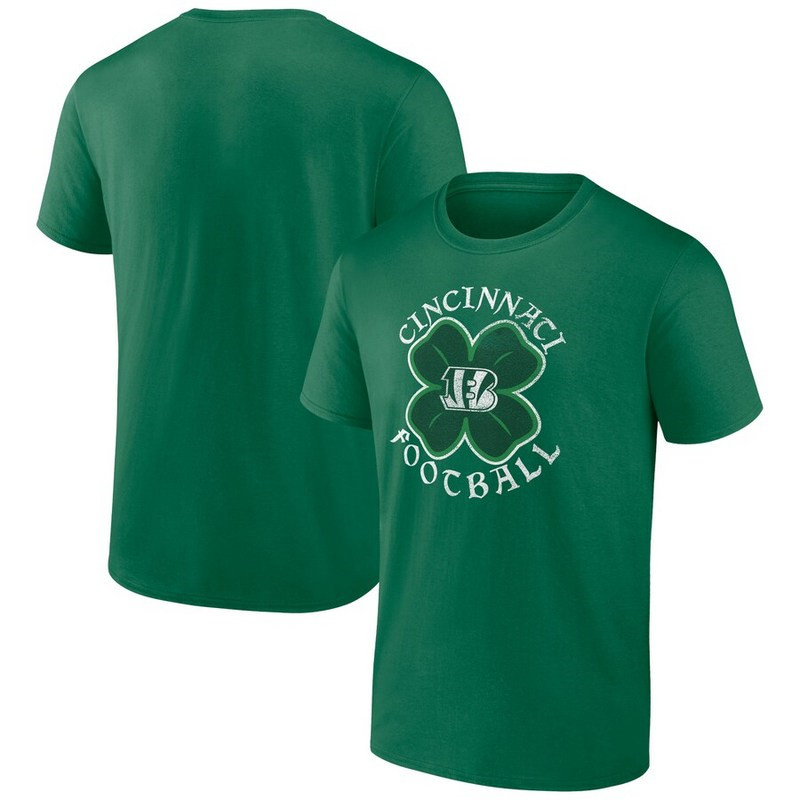 Men's Cincinnati Bengals Fanatics Branded Kelly Green St. Patrick's Day Celtic T Shirt