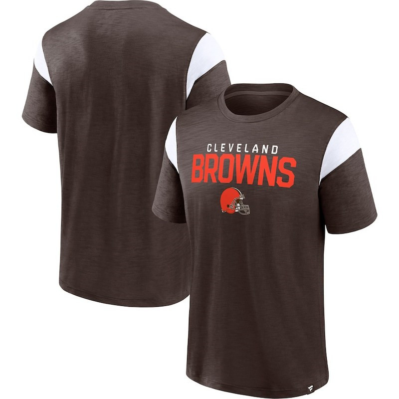 Men's Cleveland Browns Fanatics Branded Brown Home Stretch Team T Shirt