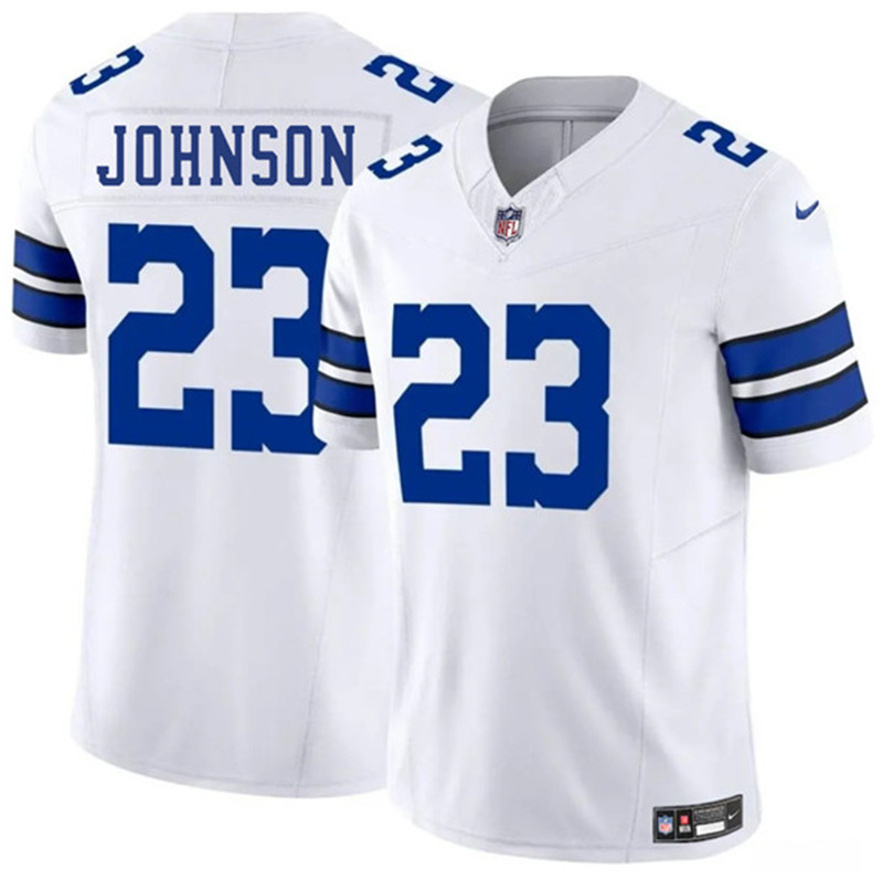 Men's Dallas Cowboys 23 Buddy Johnson White 2025 F.U.S.E. Vapor Untouchable Limited Football Stitched Jersey