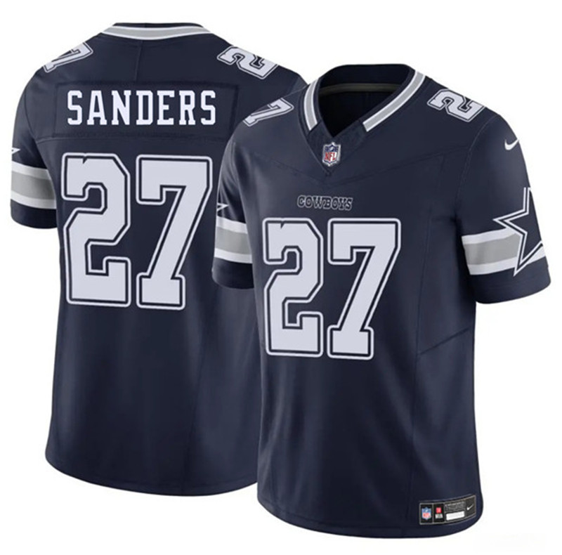 Men's Dallas Cowboys 27 Miles Sanders Navy 2025 F.U.S.E. Vapor Untouchable Limited Football Stitched Jersey