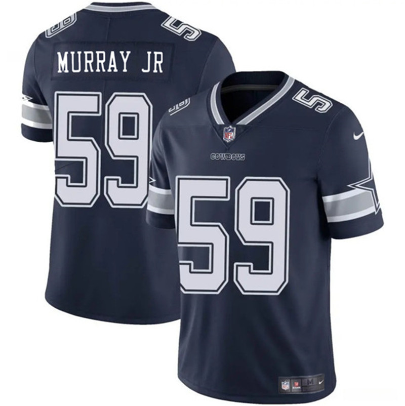 Men's Dallas Cowboys 59 Kenneth Murray Jr. Navy 2025 Vapor Untouchable Limited Football Stitched Jersey