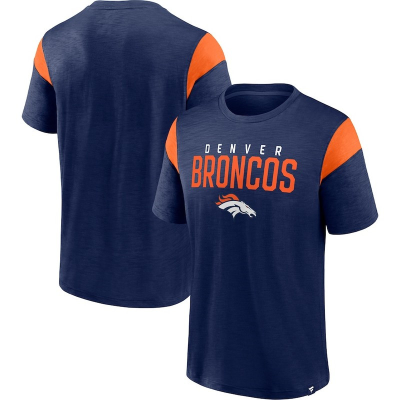 Men's Denver Broncos Fanatics Branded Navy Home Stretch Team T Shirt