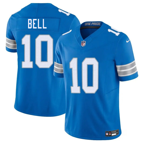 Men's Detroit Lions 10 Ronnie Bell Blue 2025 F.U.S.E. Vapor Limited Football Stitched Jersey