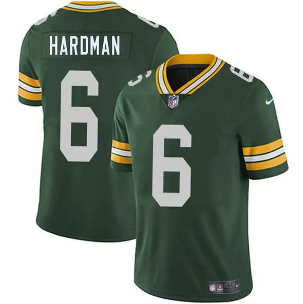 Men's Green Bay Packers 6 Mecole Hardman Green 2025 Vapor Untouchable Limited Football Stitched Jersey