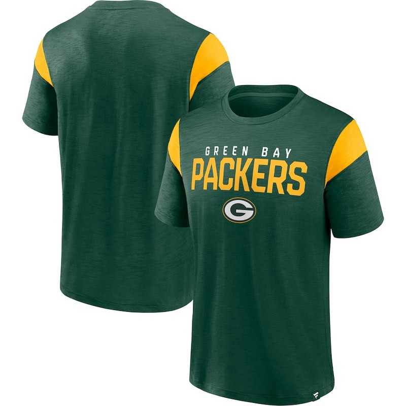 Men's Green Bay Packers Fanatics Branded Green Home Stretch Team T Shirt