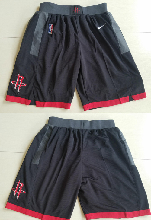 Men's Houston Rockets Black  NBA Shorts